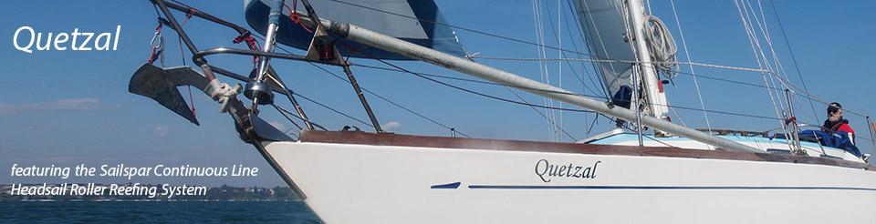 Quetzal Featuring the Sailspar Continuous Line Headsail Roller Reefing System